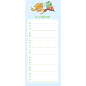 Grocery List Notepad