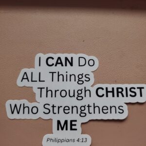 Philippians 4:13 Sticker