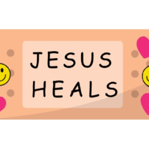 Jesus Heals Sticker